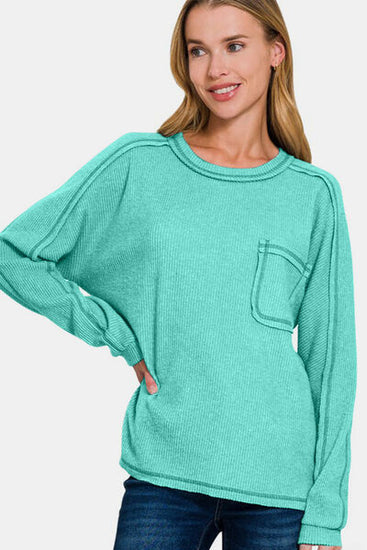 Plus Size Hacci Knit Top