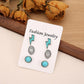 3 Piece Artificial Turquoise Stud Earrings - Rebel K Collective