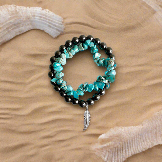 Turquoise Alloy Bracelet