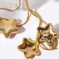 Rhinestone Decor Star Box Pendant Necklace