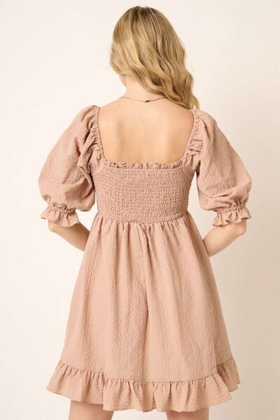 Ruffled hem dress