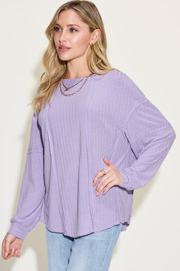 plus size ribbed t-shirt