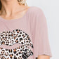 Leopard print t-shirt for women