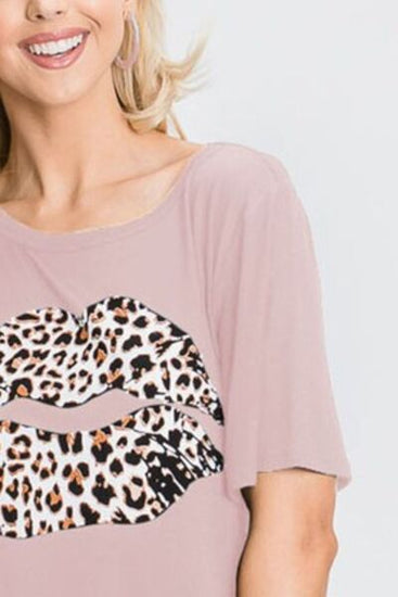 Leopard print t-shirt for women