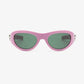 Polycarbonate Frame Cat-Eye Bow Sunglasses