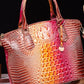 Gradient PU Leather Handbag