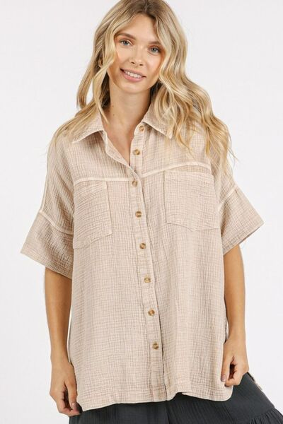 Women's casual oversized shirt