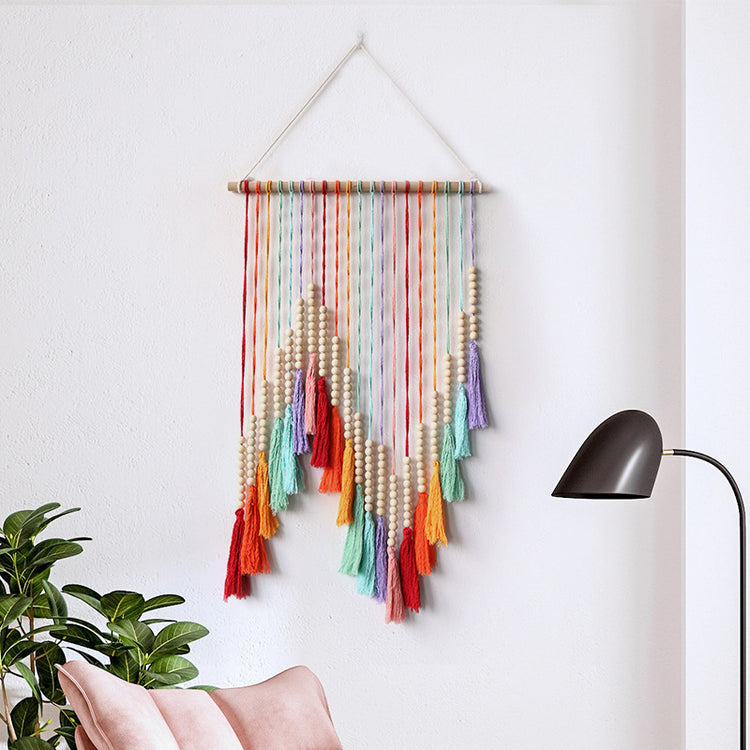 Colorful Tassel Tapestry Hand-woven Decorative Wall Hangings