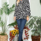 Long sleeve leopard blouse