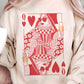 CHAMPAGNE QUEEN OF HEARTS Graphic Sweatshirt