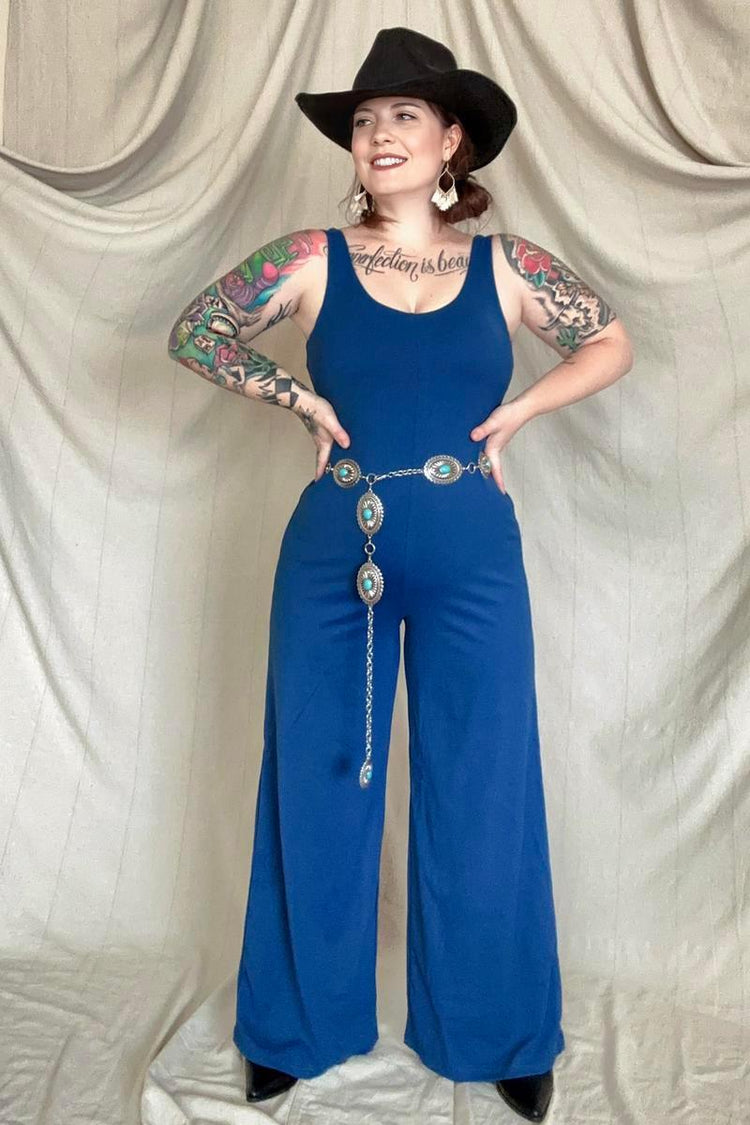 FawnFit Wide Leg Sleeveless Jumpsuit With Built-In Bra - Rebel K Collective