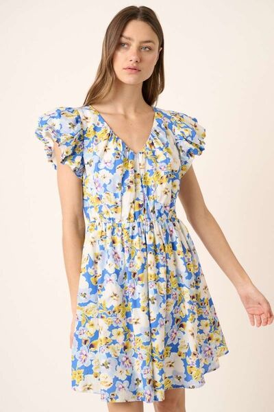 Casual floral print dress