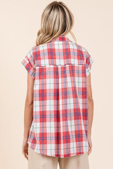 Vintage plaid button down