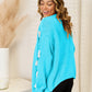 Angel Wings Flower Dropped Shoulder Open Front Cardigan