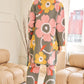 Flower Printed Casual Cozy Full Long Wide Pants