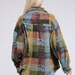 Loose Fit Buttoned Down Check Shirt Jacket