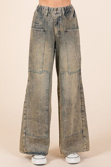 Wide leg jeans for women