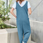 Plus-size sleeveless jumpsuit