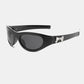 Polycarbonate Frame Cat-Eye Bow Sunglasses