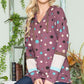 Oversized polka dot sweatshirt