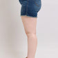 High-rise denim shorts