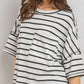 Round neck striped tee