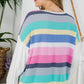 PLUS MULTI STRIPE MIXED BOXY TOP - Rebel K Collective