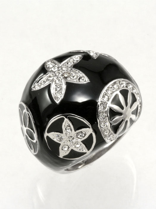 Enamel Flower Ring