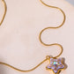 Rhinestone Decor Star Box Pendant Necklace