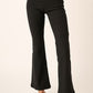 V-waist flare pants