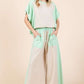 Trendy high-waisted wide leg pants