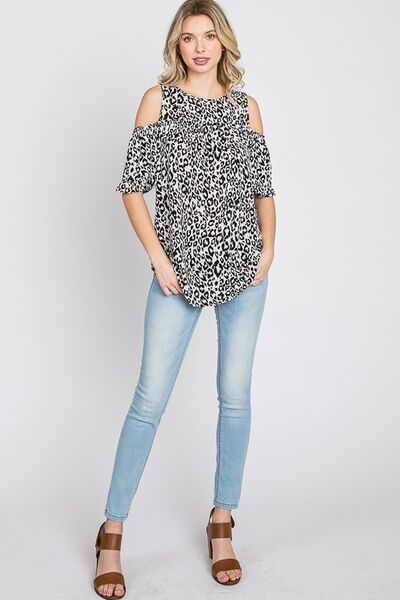 Cold shoulder t-shirt for women