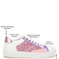 Cosmolight Glitter Faux Leather Sneakers