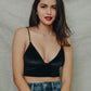 Velvet Longline Bralette