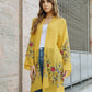 Long Floral Kimono Cardigan