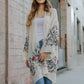 Long Floral Kimono Cardigan