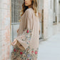 Long Floral Kimono Cardigan