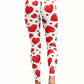 Heart Print Skinny Pants