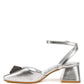 Griselda Brooch Detail Ankle Strap Sandals