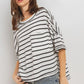 Women's casual striped tee