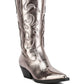 Cowby Metallic Faux Leather Cowboy Boots