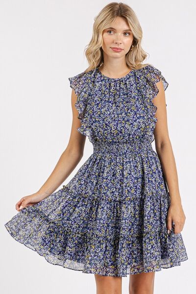 Ditsy floral mini dress