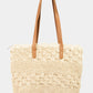 Fame Straw Braided Tote Bag