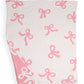 Pink 127*152cm Bow Printed Cozy Soft Throw Blanket