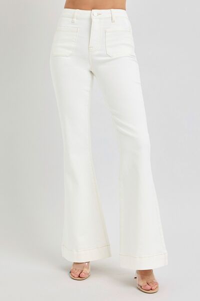 High rise flare jeans