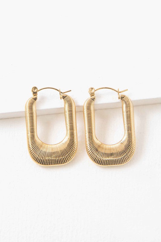 gold plated hoop earrings