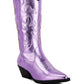 Cowby Metallic Faux Leather Cowboy Boots