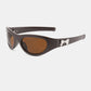 Polycarbonate Frame Cat-Eye Bow Sunglasses