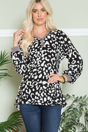 Leopard print blouse