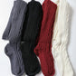 Knee High Cable Knit Socks